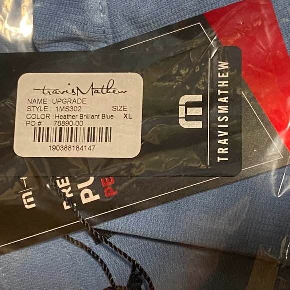 Travis Mathew Golf Polo - Blue - Picture 6 of 8